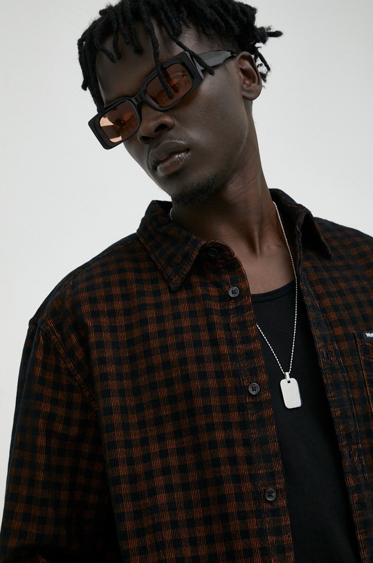 Wrangler koszula sztruksowa brązowy W5A24AH02