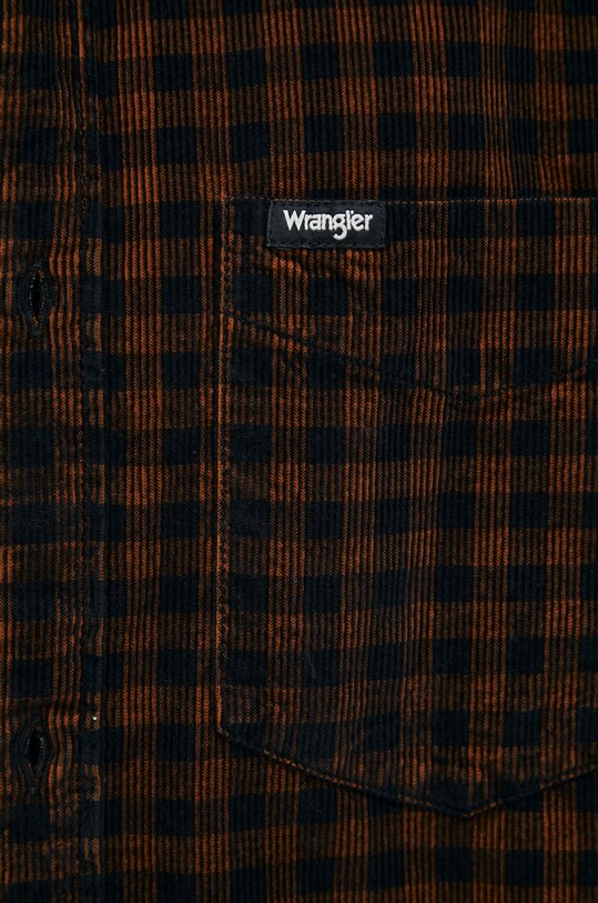 Košulja od samta Wrangler W5A24AH02 smeđa