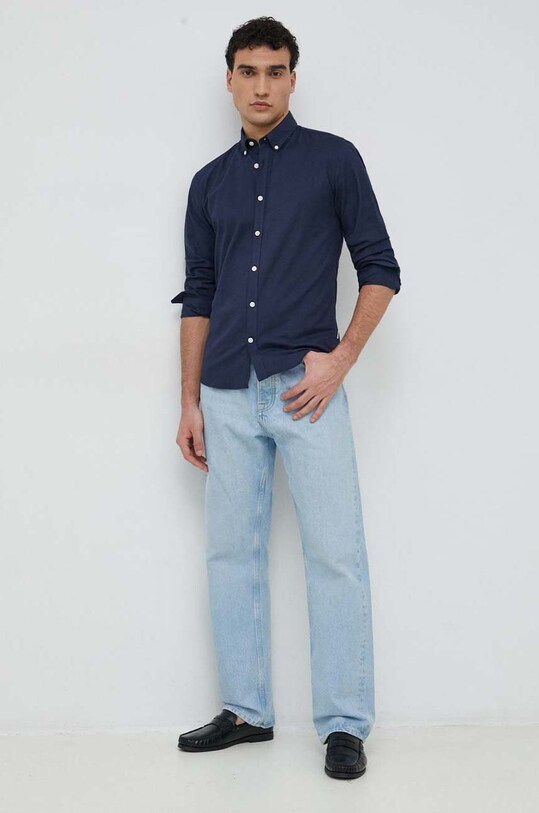 Oblečení Košile Lindbergh 30.203174.NAVY.MIX námořnická modř