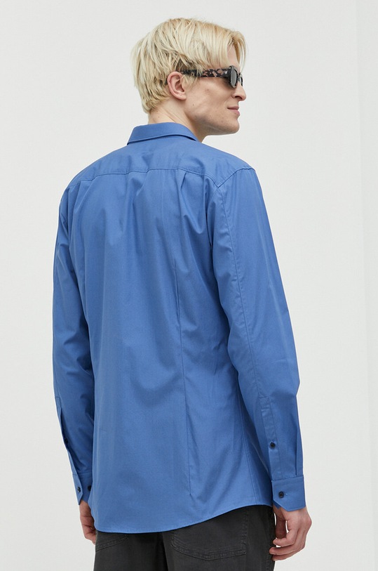 HUGO koszula bawełniana niebieski 50479219