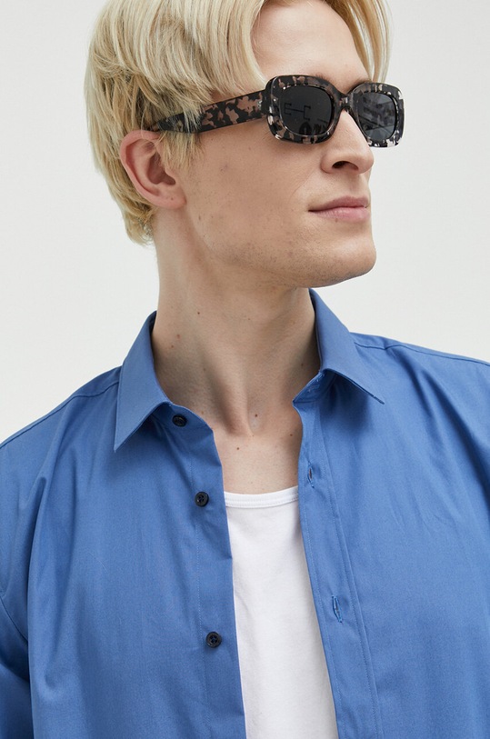 HUGO koszula bawełniana 50479219 niebieski