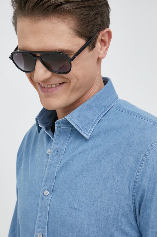 Michael Kors camasa jeans lung albastru MK0DS01134