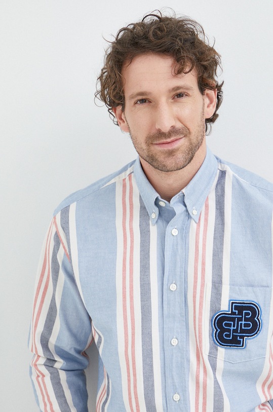 BOSS camasa din bumbac BOSS ORANGE 50483662 albastru