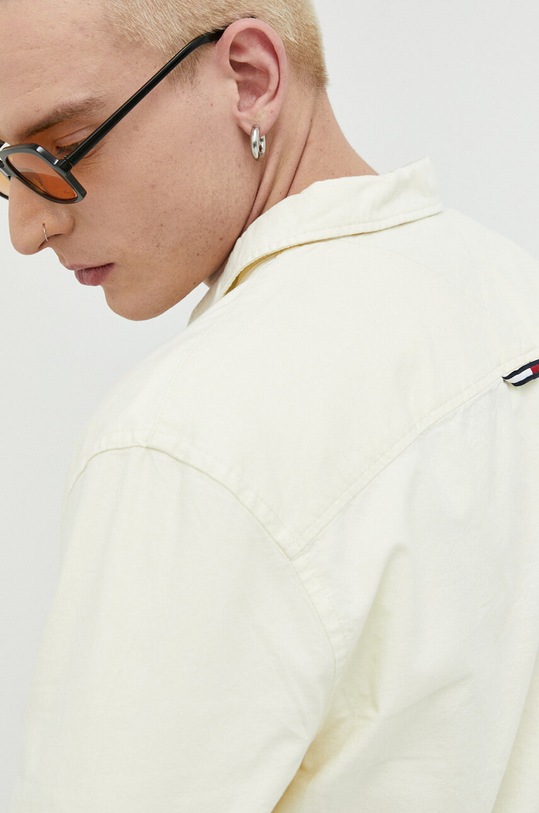 Tommy Jeans koszula bawełniana żółty DM0DM15408.PPYX