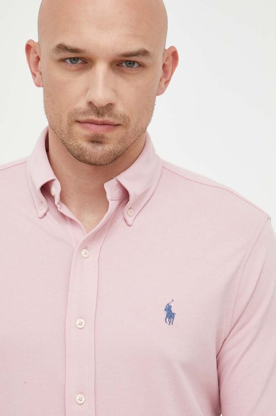 Îmbrăcăminte Polo Ralph Lauren cămașă din bumbac 710654408 roz