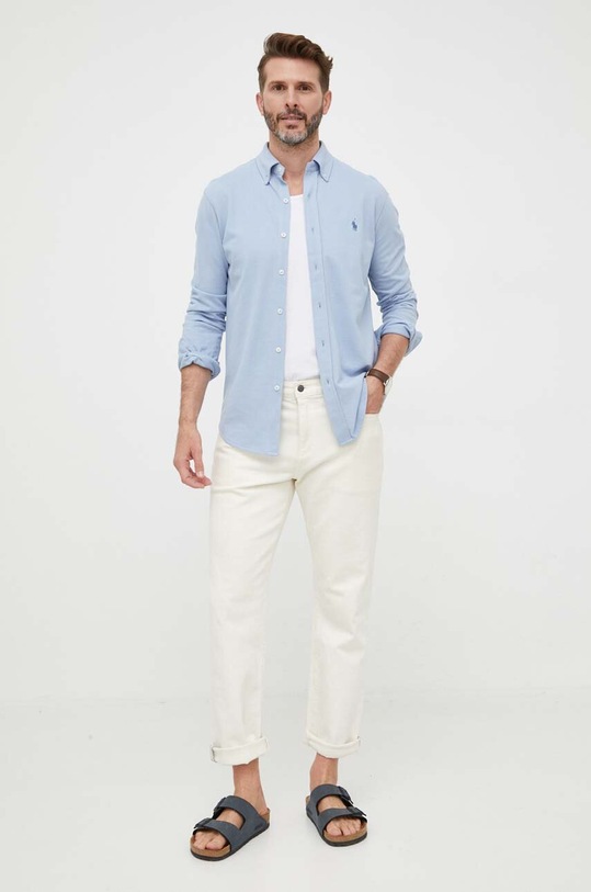 Дрехи Памучна риза Polo Ralph Lauren 710654408 син