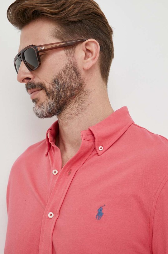 Polo Ralph Lauren koszula bawełniana 710654408 czerwony