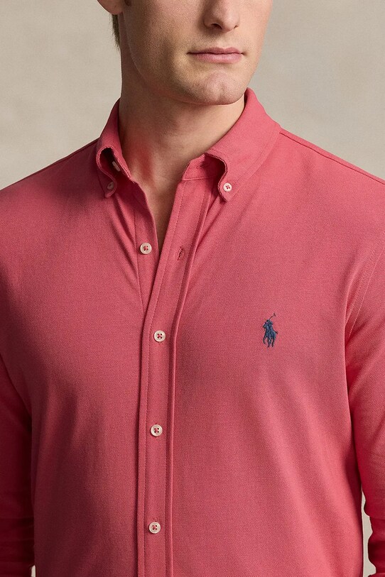 Bavlněná košile Polo Ralph Lauren červená 710654408