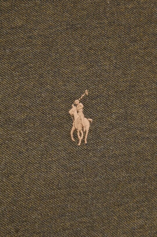 Хлопковая рубашка Polo Ralph Lauren 710654408 зелёный AA00