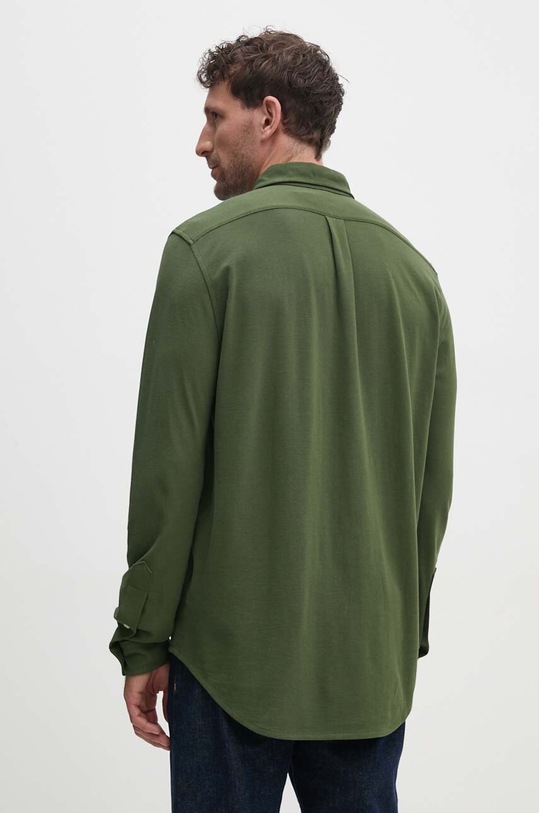 Bavlnená košeľa Polo Ralph Lauren zelená 710654408