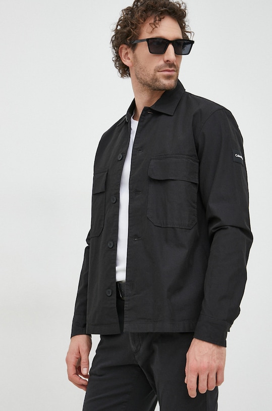 Calvin Klein koszula regular czarny K10K109920.PPYX