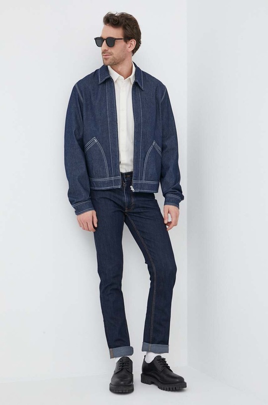 Oblečenie Košeľa s prímesou ľanu Calvin Klein K10K111058.PPYX béžová