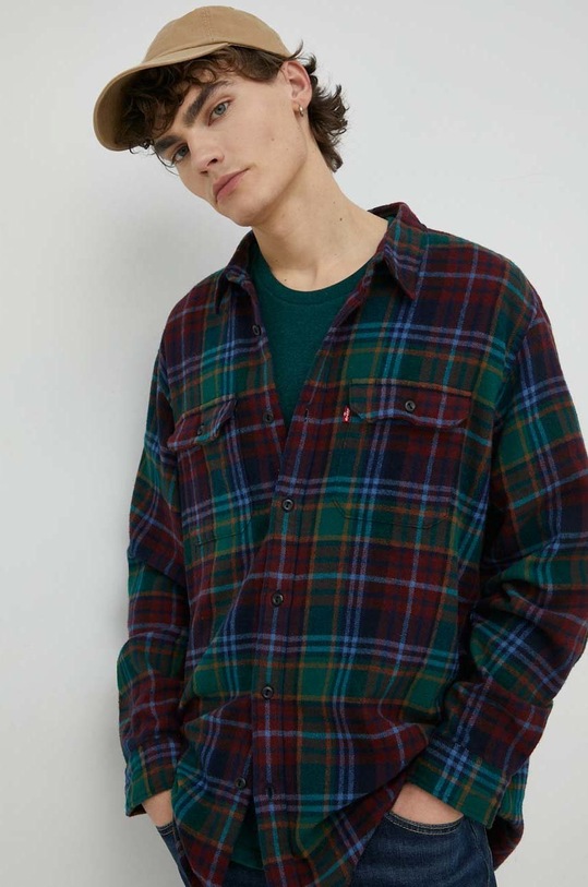bavlnená košeľa Levi's káro viacfarebná 19573.0188
