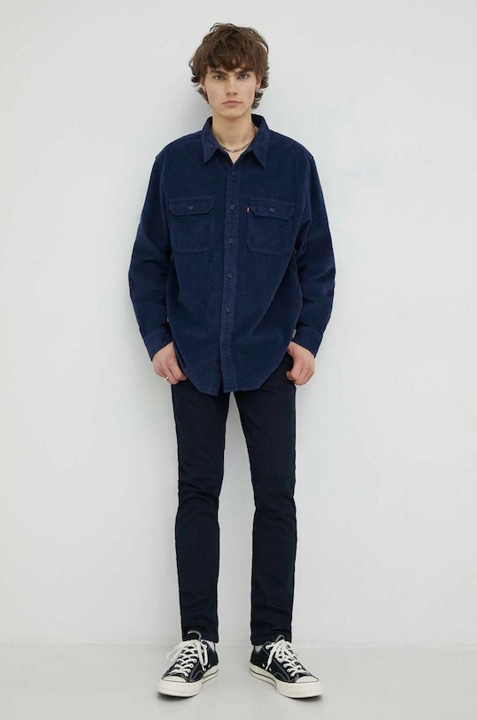 Ρούχα Πουκάμισο κοτλέ Levi's 19587.0226 σκούρο μπλε