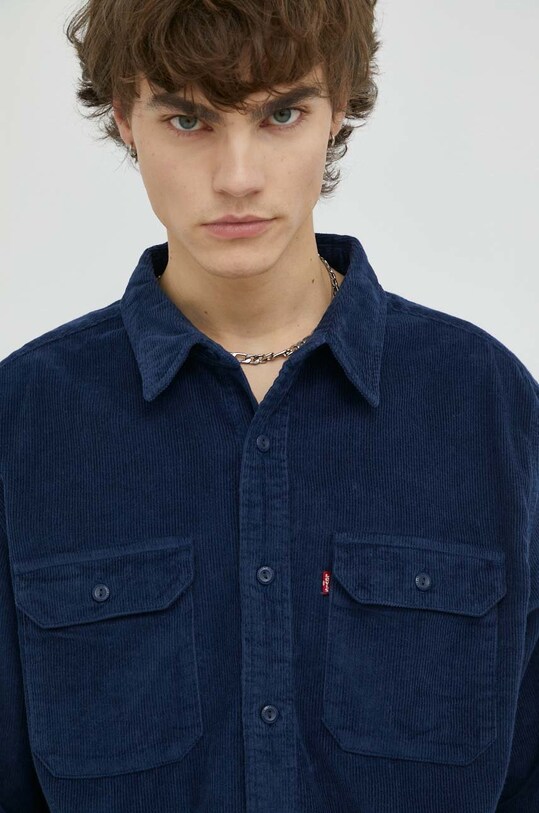 Levi's koszula sztruksowa 19587.0226 granatowy