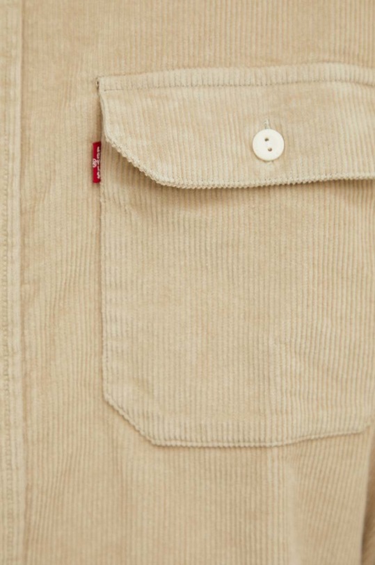 Srajca iz rebrastega žameta Levi's 19587.0234 bež SS23