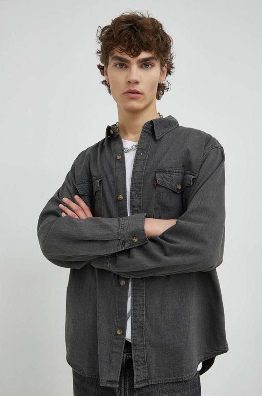 Levi's koszula jeansowa A1919.0016 szary