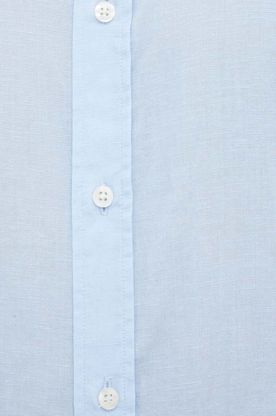 Košile s příměsí lnu Liu Jo M123P201SHORTLINEN modrá