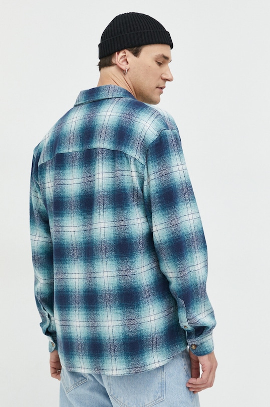 Odzież Abercrombie & Fitch koszula bawełniana KI125.3041.228 niebieski