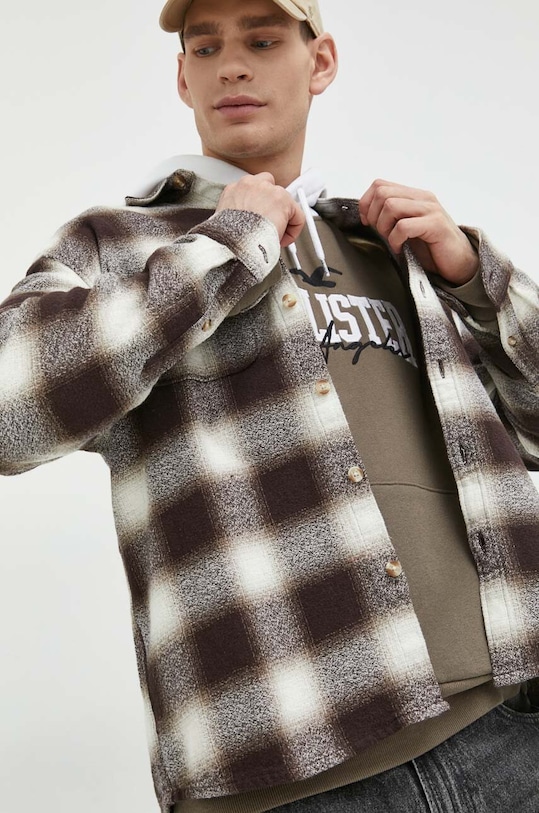 Košile Abercrombie & Fitch regular hnědá KI125.3041.418