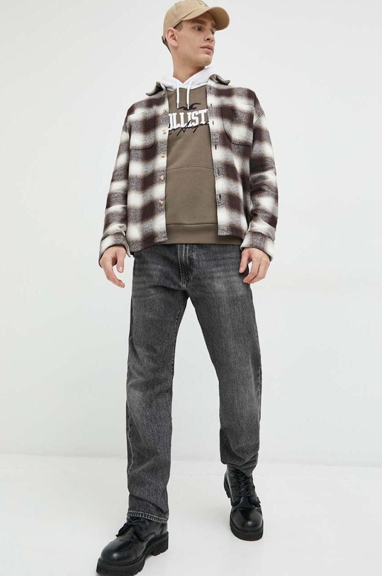 Oblečení Košile Abercrombie & Fitch KI125.3041.418 hnědá