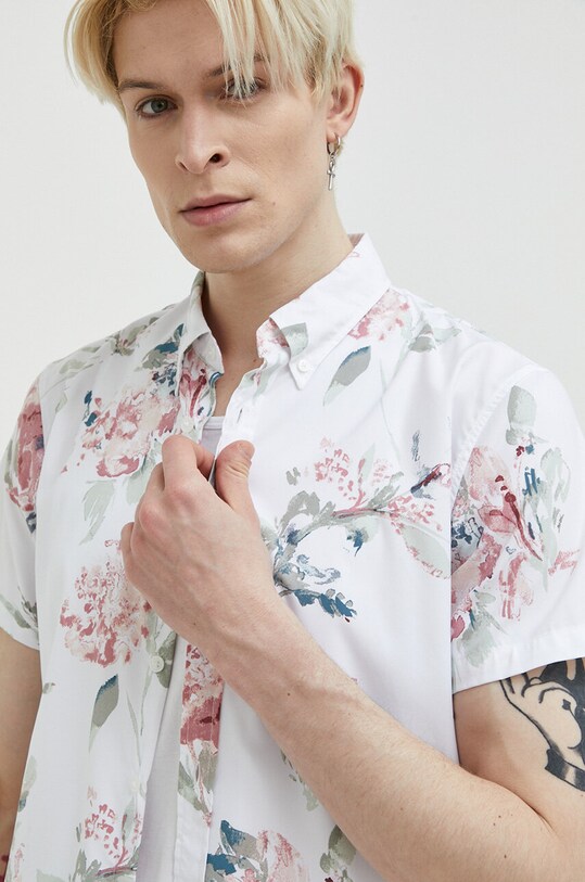 Риза Abercrombie & Fitch KI125.3050.106 бял