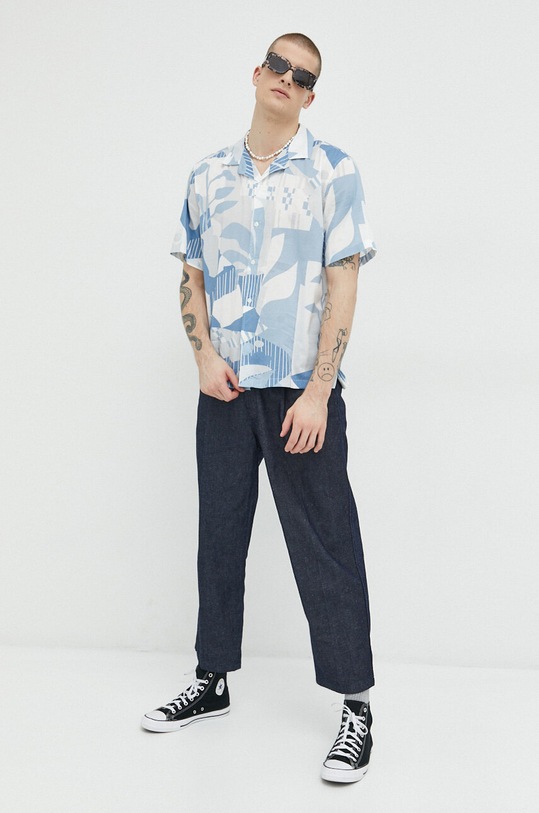 Abercrombie & Fitch koszula KI125.3069.216 niebieski SS23