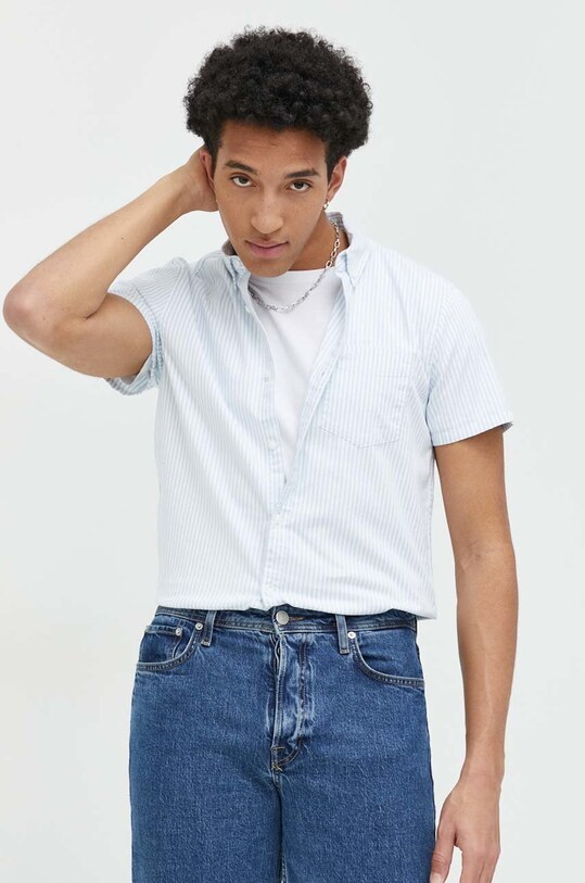 Hollister Co. camasa cu modele albastru KI325.3018.224