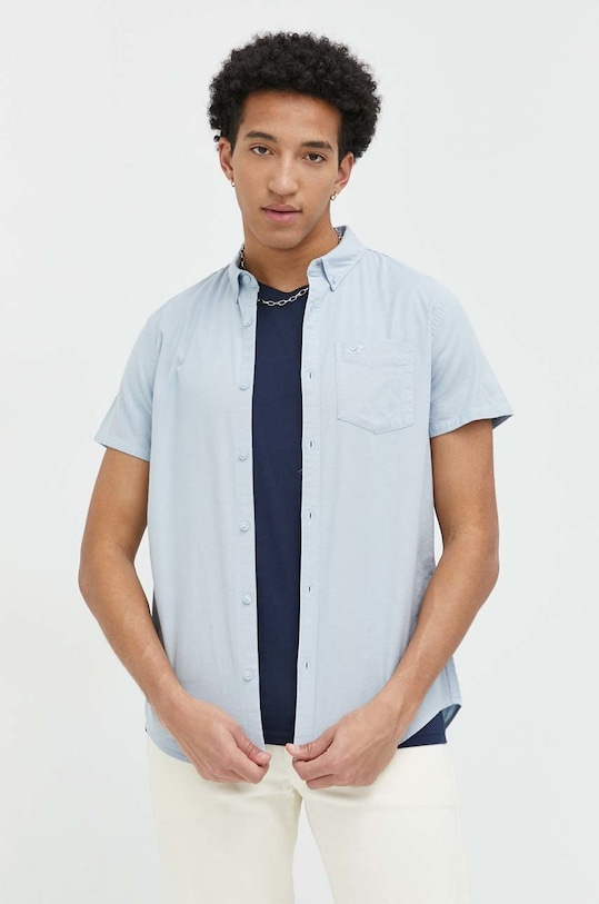 Hollister Co. koszula z elastanem niebieski KI325.3021.210
