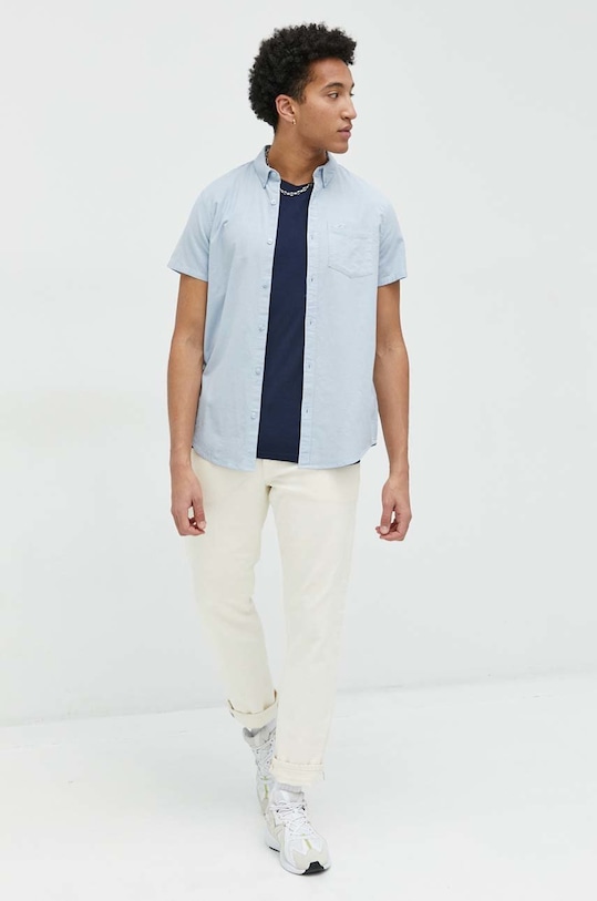 Hollister Co. koszula KI325.3021.210 niebieski SS23