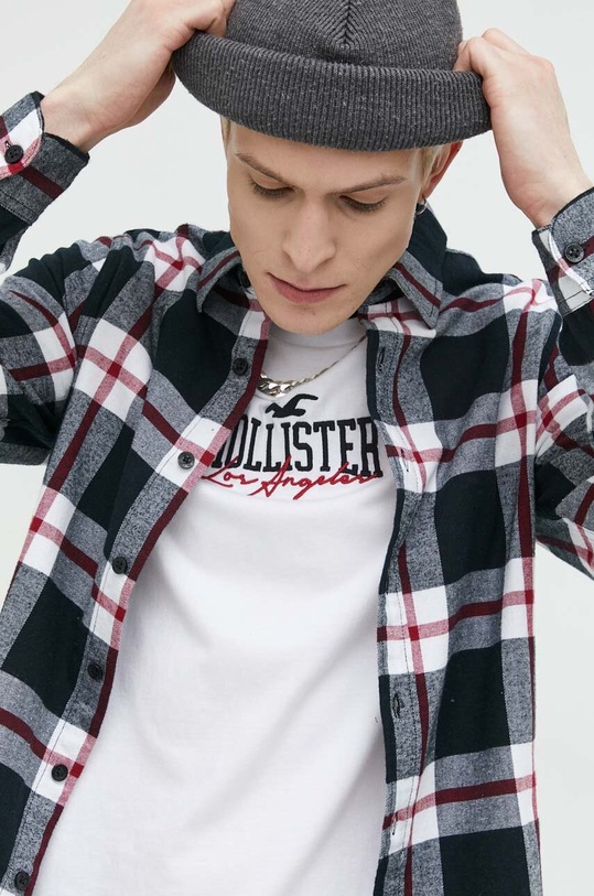 Hollister Co. koszula bawełniana KI325.3045.908 czarny
