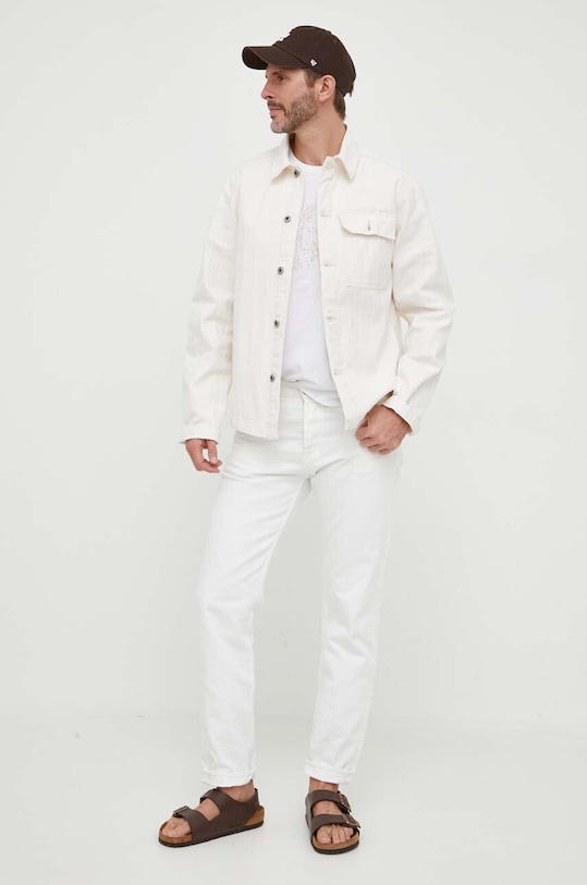 Pepe Jeans koszula jeansowa Blake PM307797.000 beżowy SS23