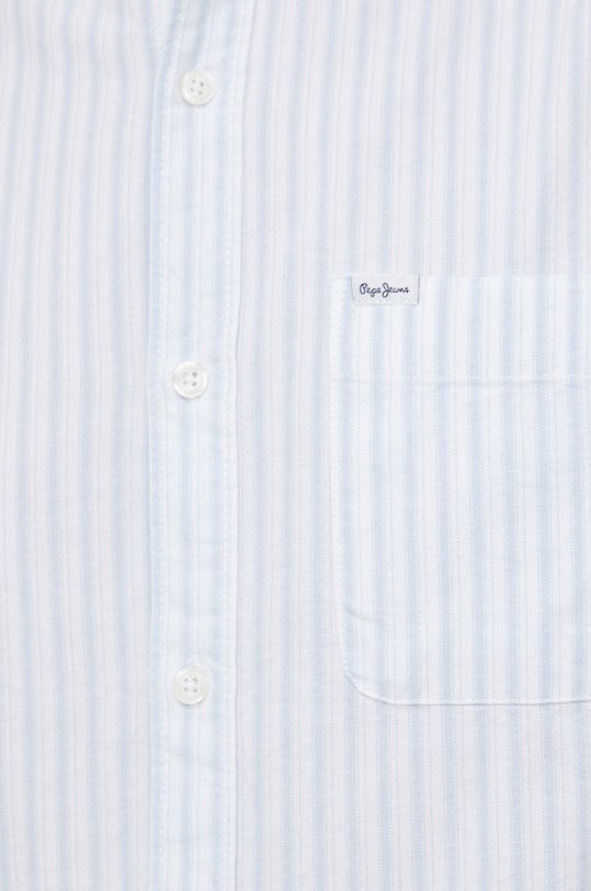 Bombažna srajca Pepe Jeans Leyton PM307769.489 modra SS23