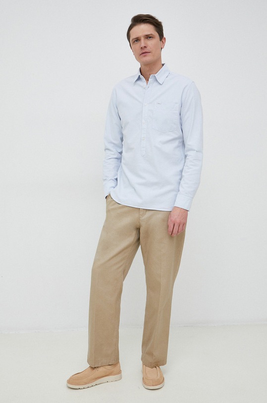 Pepe Jeans koszula bawełniana Lawson PM307762.504 niebieski SS23