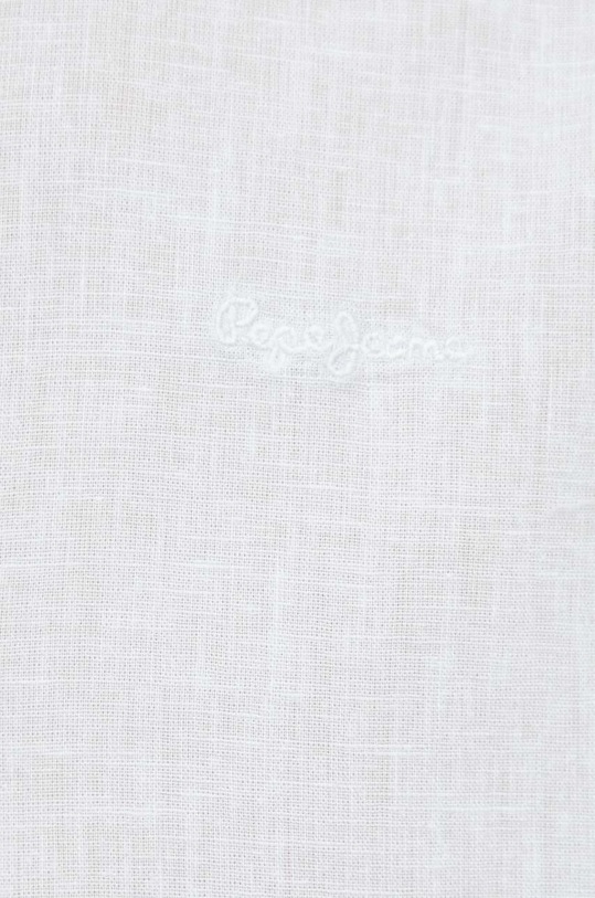Pepe Jeans koszula lniana PM307794.504 niebieski