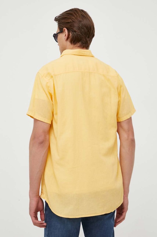 Ρούχα Πουκάμισο από λινό Pepe Jeans Parker PM307794.039 κίτρινο
