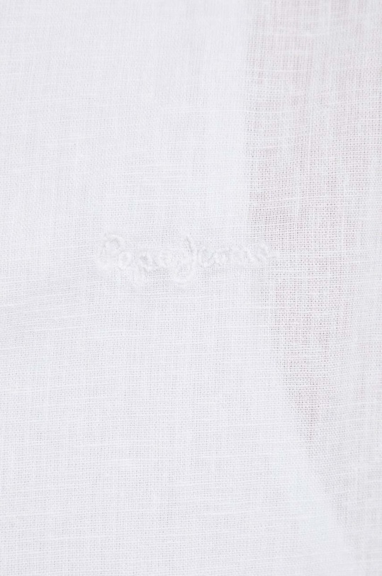 Pepe Jeans camicia di lino PM307794.800 bianco