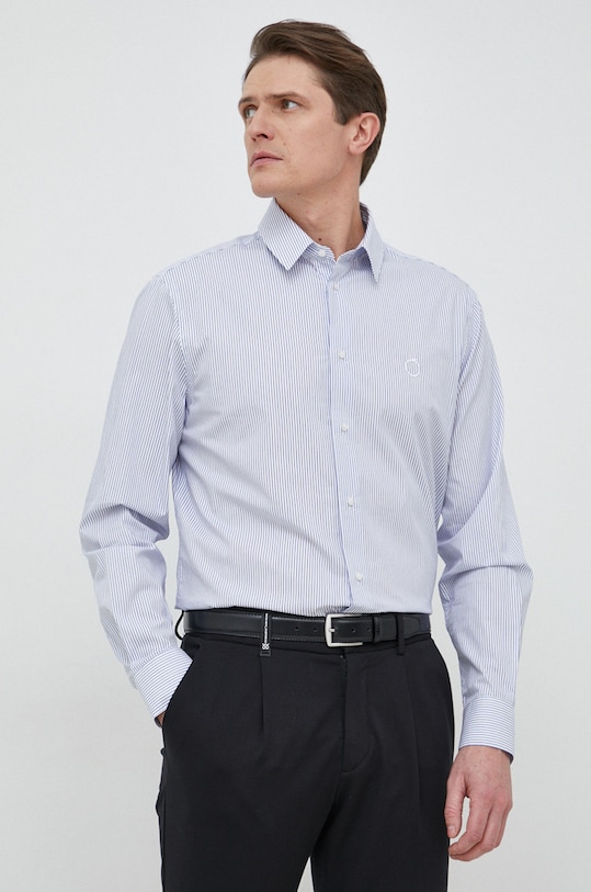 Памучна риза Trussardi син 52C00296.1T006271