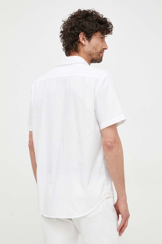 Odzież Lacoste koszula bawełniana CH0219 biały