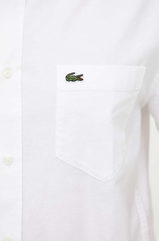 Lacoste koszula bawełniana CH0219 biały
