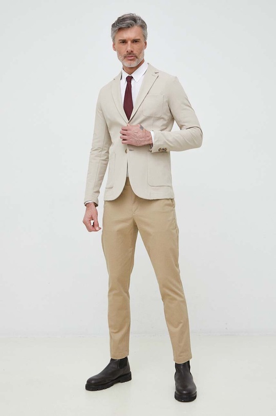 Льняная рубашка Lacoste CH5692 белый SS25