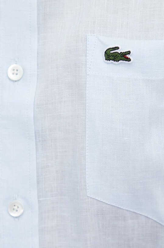 Πουκάμισο από λινό Lacoste CH5692 μπλε
