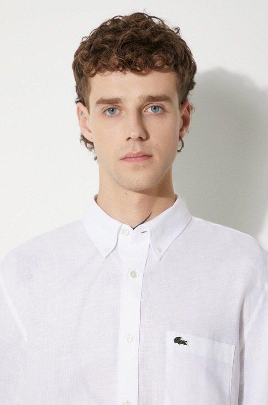 Ленена риза Lacoste бежов CH5699