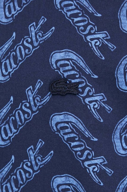 Lacoste koszula bawełniana CH5793 granatowy