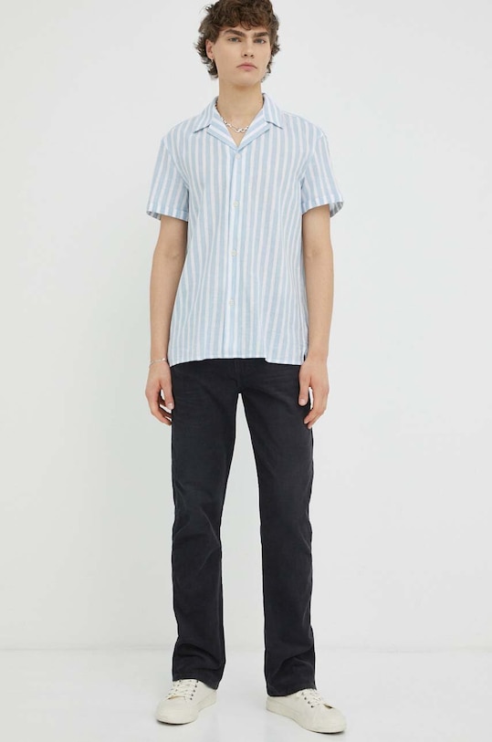 Îmbrăcăminte Drykorn camasa din amestec de in 47217.144054.3900 albastru