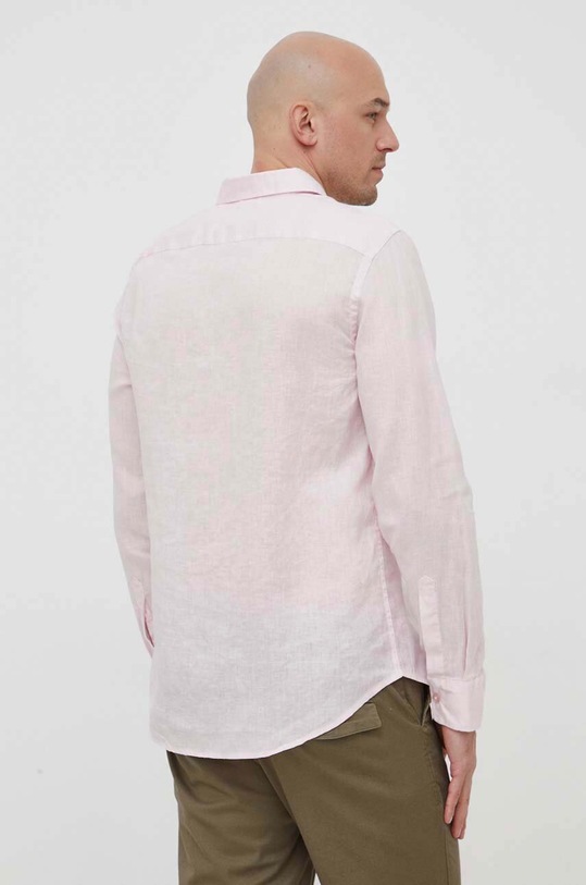 Guess koszula lniana różowy M2YH44.WERX0