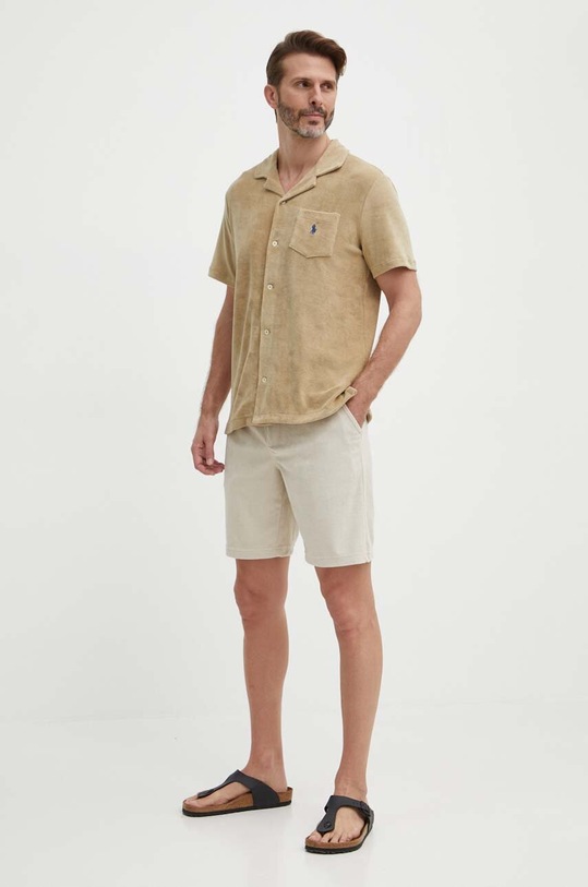 Polo Ralph Lauren koszula 710899170 beżowy SS24
