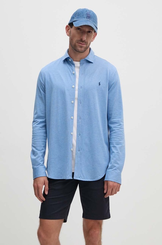 Polo Ralph Lauren koszula bawełniana 710899386 niebieski