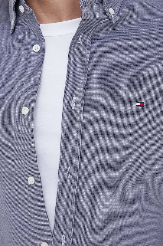 Бавовняна сорочка Tommy Hilfiger MW0MW30675.PPYX темно-синій SS24