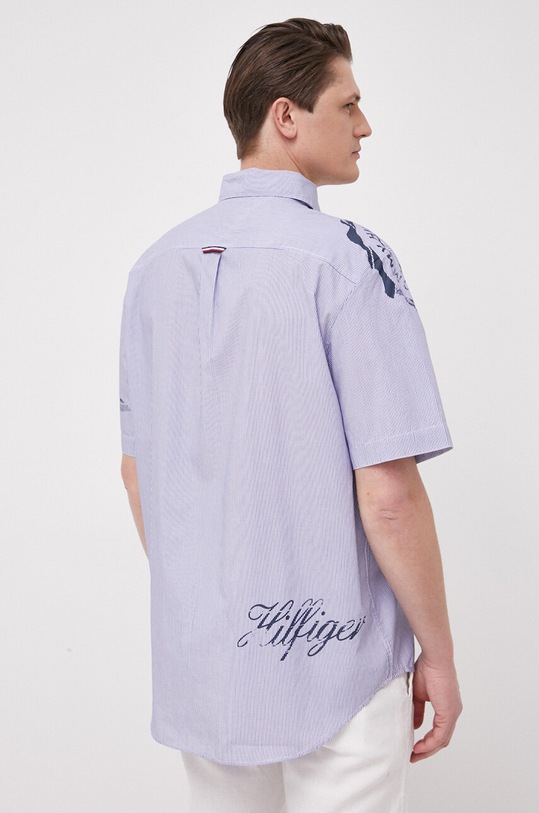 Tommy Hilfiger koszula bawełniana niebieski MW0MW31441.PPYX